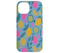 Yellow Lemons Italian Summer Fruit and Flower Vibes Custodia per iPhone 14