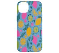 Yellow Lemons Italian Summer Fruit and Flower Vibes Custodia per iPhone 14 Plus