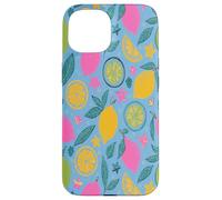 Yellow Lemons Italian Summer Fruit and Flower Vibes Custodia per iPhone 15