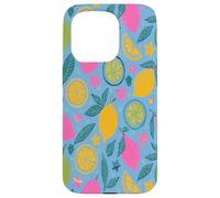 Yellow Lemons Italian Summer Fruit and Flower Vibes Custodia per iPhone 15 Pro