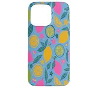 Yellow Lemons Italian Summer Fruit and Flower Vibes Custodia per iPhone 15 Pro Max