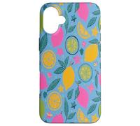 Yellow Lemons Italian Summer Fruit and Flower Vibes Custodia per iPhone 16 Plus