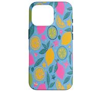 Yellow Lemons Italian Summer Fruit and Flower Vibes Custodia per iPhone 16 Pro