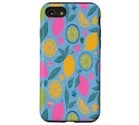 Yellow Lemons Italian Summer Fruit and Flower Vibes Custodia per iPhone SE (2020) / 7 / 8
