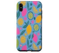 Yellow Lemons Italian Summer Fruit and Flower Vibes Custodia per iPhone XS Max