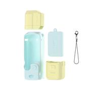 (Yellow Lens Cap, Multicolor) BRDRC For DJI Osmo Pocket 3 Silicone Case Set Flexible Protective Cover with Screen Cover Lens Cap -