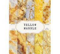 Yellow Marble Designs Scrapbook Paper - 50 Pages, 25 Double-Sided Patterns - 8.5 x 11 Inch Sheets: Mustard, Lemon, Gold, Sand, and Butter Yellow ... for Scrapbooks, Journals, Crafts, Collage