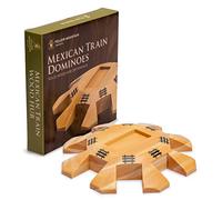 Yellow Mountain Imports, Centrotavola in Legno per Gioco da Tavolo Mexican Train Domino (fino a 8 Giocatori), 14,75 cm