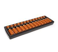 Yellow Mountain Imports Soroban Abacus - Calcolatrice giapponese professionale, 13 colonne, 24 cm, per matematica mentale e apprendimento Montessori
