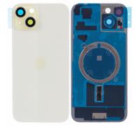 (Yellow, Multicolor) For iPhone 15 Battery Housing with Bracket + Camera Lens Cover Replacement Part - Blue