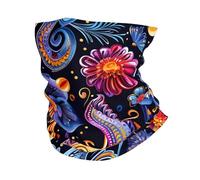 Yellow Purple Pai-Sley Pattern Donna Uomo Scaldacollo Morbido Bandana Traspirante Copricollo per Moto Escursionismo Sport Bici