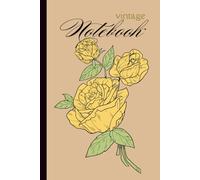 Yellow Rose Vintage Notebook School Notes for Students | Blank Sheet Notebook for Students | School Notes | 110 Pages | 6 x 9 inches: Vintage Aesthetic Design Yellow Rose Cover