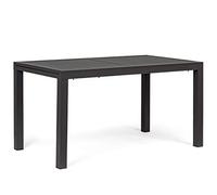 Yellow shop - HILL Tavolo da giardino rettangolare allungabile per esterno in alluminio L140/210xP90xH75 cm Antracite, Bianco o Coffee (Antracite)