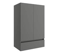 Yellow shop - INFINITY Mobile colonna sospeso bagno in legno 2 ante 1 cassetto 60x24xh94 cm Bianco Lucido Grigio Opaco Rovere Caledonia o Eternity (Grigio Opaco)