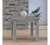 Yellow shop - Tavolo quadrato allungabile a libro per cucina, sala pranzo, soggiorno, cm 80x80, 90x90, 100x100 RODI grigio effetto cemento opaco, Made in Italy (90 x 90)