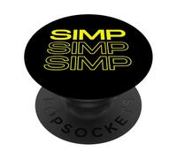 Yellow Simp Funny Dank Meme Joke Gag Gift For Gamer Simps PopSockets PopGrip Adesivo