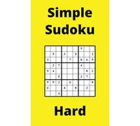 Yellow Simple Sudoku Book, 9x9 Puzzles, 150 Pages, 5x8, Hard