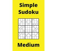 Yellow Simple Sudoku Book, 9x9 Puzzles, 150 Pages, 5x8, Medium