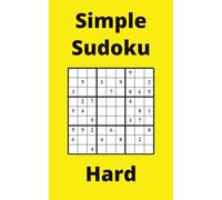 Yellow Simple Sudoku Book, 9x9 Puzzles, 200 Pages, 5x8, Hard