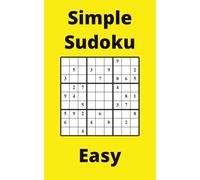 Yellow Simple Sudoku Book, 9x9 Puzzles, 300 Pages, 5x8, Easy