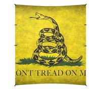 Yellow Snake Don't Tread on Me - Tenda da spiaggia con protezione UPF50+, impermeabile, con tasche per sabbia, per campeggio, pesca, divertimento in giardino o picnic