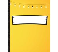 Yellow String Lights Notebook: Let Your Light Shine Lined Journal