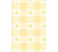 Yellow Sun Pattern Lined Journal: Cute Aesthetic Notebook for Women & Teen Girls | Positive Summer Writing Diary Gift