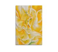 Yellow Sweet Peas - Poster artistico da parete con immagine di Georgia O'Keeffe, decorazione artistica da parete con musica e film, per soggiorno e camera da letto, 40 x 60 cm, senza cornice