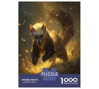 Yellow-throated Marten Puzzle Giochi Educativo 1000 Pezzi Classici Animal Puzzle Decorazione Perfetta Classici Giochi Per Adulti E Bambini Da 12 Anni 70x50cm/1000pcs