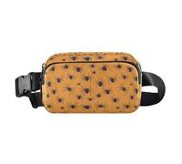 Yellow Web, marsupio a tracolla alla moda per donne e uomini, mini borsa a tracolla con cinghia regolabile per ciclismo, escursionismo, palestra, Web giallo, 1 size