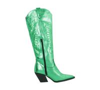 Yellow - Western Style Cowboy Stivali - - Shoes - Donna - Verde - 40 EU