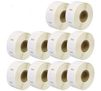 Yellow Yeti 10 Rotoli S0929120 Etichette multiuso rimovibile 25 x 25mm compatibili per DYMO LabelWriter 4XL 450 400 330 320 310 Duo/Turbo/Twin Turbo Seiko SLP 450 200 100 | 750 Etichette/Rotolo