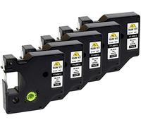 Yellow Yeti 5 Cassette Nastri 40913 S0720680 nero su bianco 9mm x 7m Etichette compatibili per Etichettatrici DYMO LabelManager PnP 160 210D 280 360D 420P 500TS MobileLabeler & LabelWriter 450 Duo