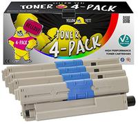 YELLOW YETI Kit 4 Toner compatibili per Oki C310dn C330dn C331dn C510dn C511dn C530dn C531dn MC351 MC352dn MC361dn MC362dn MC561dn MC562dn MC562dnw MC562w