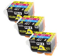 Yellow Yeti Sostituzione per Canon PGI-5 CLI-8 Cartucce d'Inchiostro compatibili con Canon Pixma iX4000 iX5000 iP3300 iP3500 MP510 MP520 MX700 (3 Nero + 3 Ciano + 3 Magenta + 3 Giallo)