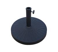 Yellowshop - Base Ombrellone Circle da Esterno Pesante Resina 14 kg, Diametro 49 cm, Altezza 32 cm, Supporto per Ombrelloni da Giardino, Terrazza o Balcone, Nero Opaco