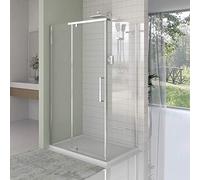 Yellowshop - Box Doccia rettangolare mod. Azimut 8mm Trasparente Anta Battente Misure Cm 160 x 70