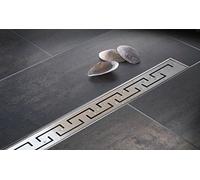 Yellowshop - Canalina Canale Di Scarico Doccia A Pavimento Bagno Griglia In Acciaio Inox Sistema Drenaggio Varie Misure Cm 60, 70, 80, 90, 100 (Cm 90)