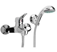 Yellowshop - Miscelatore Esterno Vasca Rubinetto Bagno Modello Ariel Completo Di Supporto Fisso Sanitari Rubinetteria