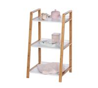 Yellowshop - Mobile Colonna Bagno in Bambù e MDF - Scaffale Salvaspazio Multiuso con Ripiani, Cassetto o Cesto Portabiancheria - Design Moderno, Serie Palma (Scaffale 3 Ripiani)