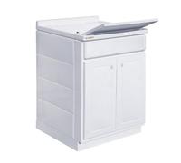 Yellowshop - Mobile Lavatoio Lavapanni Lindol in Resina Resiste Raggi UV con Ante a Battente, Vasca Capiente, Resistente all’Acqua, Diverse Dimensioni, Made in Italy (L60xP60xH84 cm)