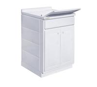 Yellowshop - Mobile Lavatoio Lavapanni Lindol in Resina Resiste Raggi UV con Ante a Battente, Vasca Capiente, Resistente all’Acqua, Diverse Dimensioni, Made in Italy (L60xP50xH84 cm)