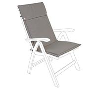 Yellowshop - NOEMI Poltrona sdraio reclinabile pieghevole giardino esterno patio terrazzo arredo esterno in robusto legno di acacia con cuscino diversi colori opzionale (Con cuscino Choco)