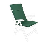 Yellowshop - NOEMI Poltrona sdraio reclinabile pieghevole giardino esterno patio terrazzo arredo esterno in robusto legno di acacia con cuscino diversi colori opzionale (Con cuscino Verde)