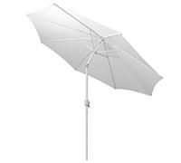 Yellowshop. - Ombrellone palo centrale Ø 3,0xH2,50 mt con snodo e 8 stecche Bianco o Tortora - BAIA (Bianco)