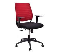 Yellowshop | Sedia da Scrivania Girevole SIRIO - con Schienale Ergonomico in Textilene, Altezza Regolabile Comfort Extra per Studio e Ufficio Rossa