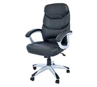 Yellowshop - Sedia da Ufficio Ergonomica Lord Direzionale in Ecopelle colore Nero, Comfort e Stile per il Tuo Spazio di Lavoro