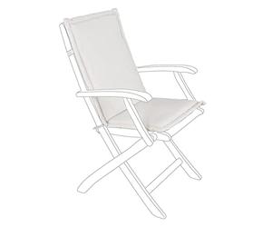 Yellowshop, Set 6 Cuscini Poly180 per Sedia Giardino, Naturale, 45x94x3 cm
