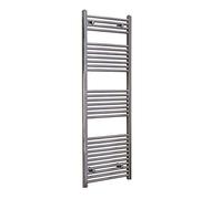 Yellowshop, Termoarredo Scaldasalviette Dritto, Bianco e Cromato, Modello Fast, 60x115 cm (Interasse 55)
