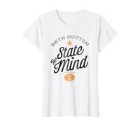 Yellowstone Beth Dutton Stato d'animo Maglietta, Donna, Bianco, S